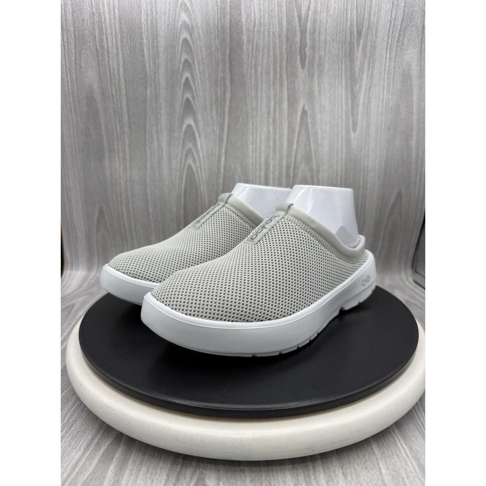 OOFOS OOcoozie Sport Mule Womens Size 9 Gray Mesh Slip On Comfort Shoes NEW